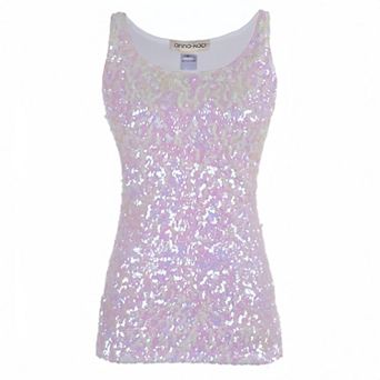 Women's Sparkle And Shine Sleeveless Fashion Top Party Wear