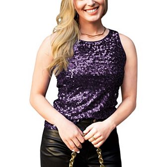 Women's Sparkle And Shine Sleeveless Top