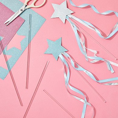 12 Pack Plastic Dowel Rods For Diy Crafts, Clear Acrylic Sticks, 0.25x12"