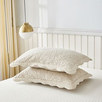 Marcielo 2 pc Embroidered Cotton Pillow Shams