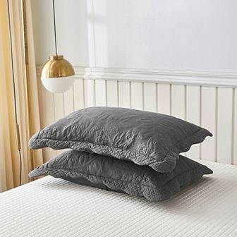 Marcielo 2 pc Embroidered Cotton Pillow Shams