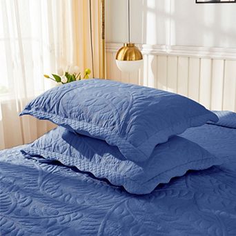 Marcielo 2 pc Embroidered Cotton Pillow Shams