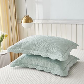 Marcielo 2 pc Embroidered Cotton Pillow Shams