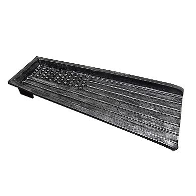 Silver Usa Patriotic Flag Cast Aluminum Downspout Gutter 24 In. Splash Block