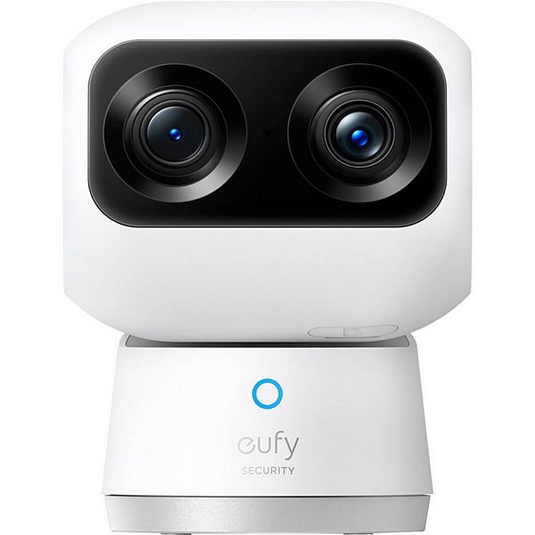 Eufy Security Indoor Cam S350 360° Pan & Tilt Dual Camera with Night Vision - White