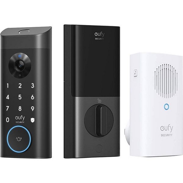 Eufy Security E330 2K HD Video Doorbell Smart Lock System - Black