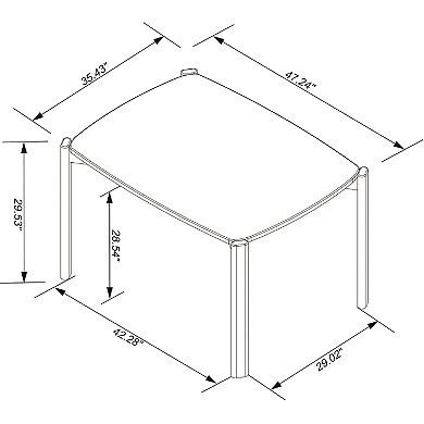 MANHATTAN COMFORT Gales 47.24-in. Dining Table