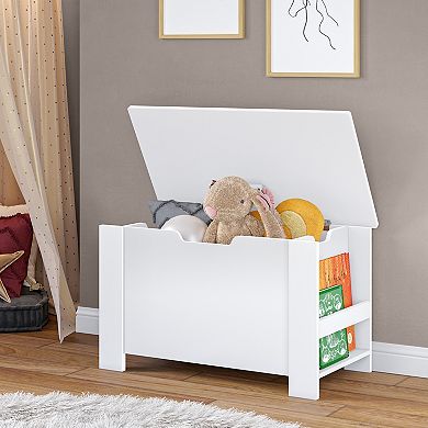 RiverRidge Kids Book Nook Toy Storage Box with Bookracks