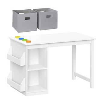 RiverRidge Kids Art Activity Table with Bins