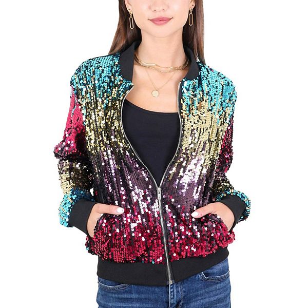 【関税込み】KHRISJOY Sequin bomber jacket Khrisjoy Sequin Bomber Jacket Casual Jackets And Parka Green