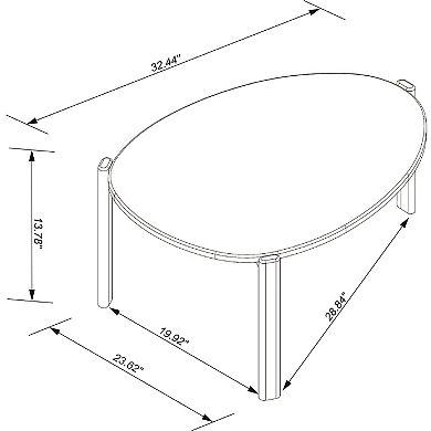 MANHATTAN COMFORT Gales Coffee Table