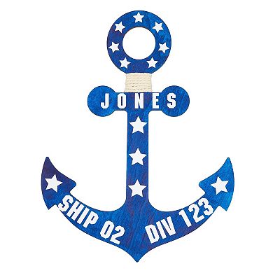 6 Pack Unfinished Wooden Anchors For Crafts, Nautical Wood Cutouts, 11.6x8.8 In