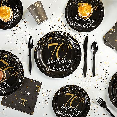 170-piece 70th Birthday Party Supplies And Decorations For Men, Women, Serves 24