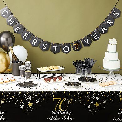 170-piece 70th Birthday Party Supplies And Decorations For Men, Women, Serves 24