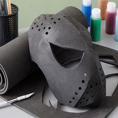 Black Cosplay Foam Roll 6mm For Costumes, Crafts, Diy Projects (14 X 39 In)