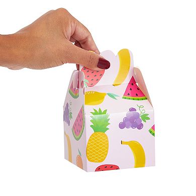 Twotti Frutti Party Favor Boxes, 2nd Birthday Decorations (8 In, 36 Pack)