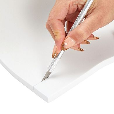 White High Density Cosplay Eva Foam, 10mm Sheet For Costumes, Crafts, 14 X 39 In