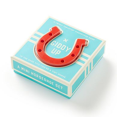 Brass Monkey Giddy Up Tabletop Horseshoes Game