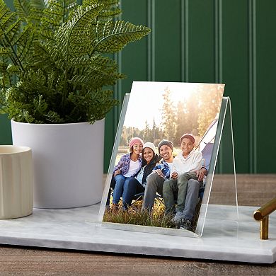 6-pack Acrylic Book Stands For Display, Clear Easel, Clear Book Stand, 4.5x5 In