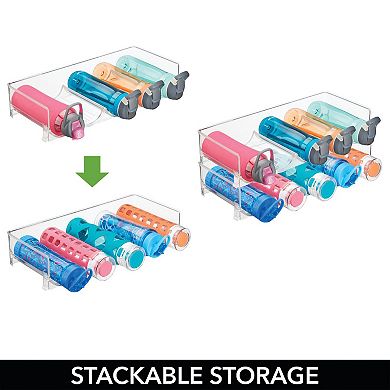 mDesign Water Bottle / Wine Rack Storage Organizer - 2 Pack
