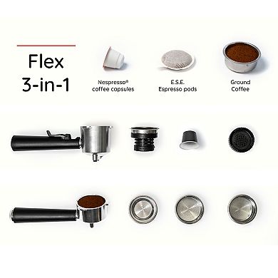Espressione Flex 3-in-1 Espresso Coffee Machine