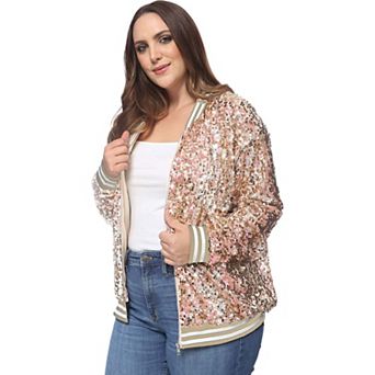 Women's Sequin Party Nightout Bomber Jacket