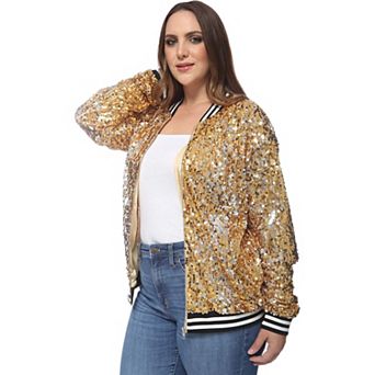 Women's Sequin Party Nightout Bomber Jacket