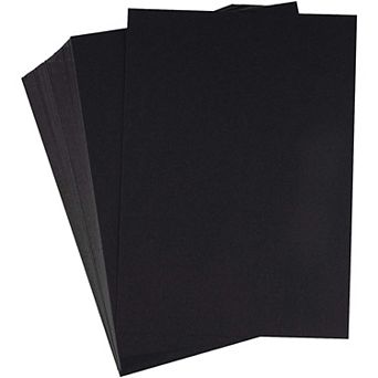 150 pc Black Cardstock Paper - Heavyweight Smooth Postcard Invitation, 5" X 7"