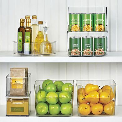 mDesign Kitchen Plastic Storage Organizer Bin with Open Front - 8 Pack ...