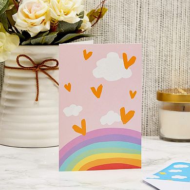 48 Pack Rainbow Thank You Cards With Envelopes, Blank 4x6 Greeting Notecards