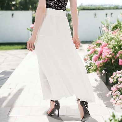 Women's Maxi Bohemian Layered Skirt