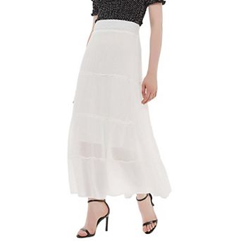 Women's Maxi Bohemian Layered Skirt