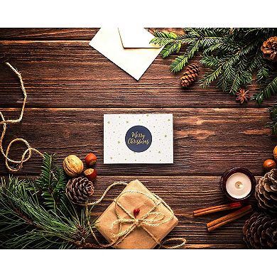 48 Pack Holiday Greeting Cards With Envelopes, 6 Merry Christmas Designs, 4x6