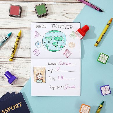 24 Pack Blank Passport Notebook for Kids, 4.1 x 5.6 Inches