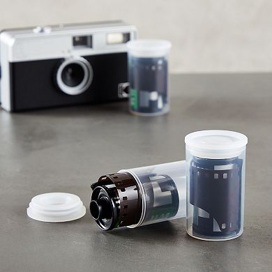 30 Pcs Clear Film Canisters With Caps For 35mm, Storage For Small Accessories