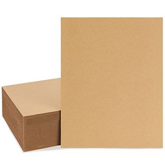 50 Pack Corrugated Cardboard Sheets, Flat Inserts, 2mm Thickness, 11 X 14 in