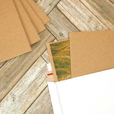 50 Pack Corrugated Cardboard Sheets, Flat Inserts, 2mm Thickness, 11 X 14 In