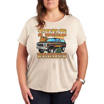 Plus Size Ford Vintage Bronco Desert Graphic Tee