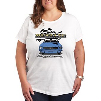 Plus Size Ford Vintage Mustang Convertible Graphic Tee