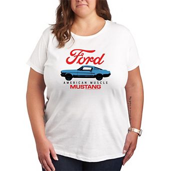 Plus Size Ford American Mustang Graphic Tee
