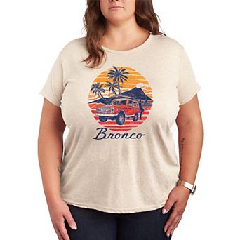 Plus Size Ford Bronco Sunset Vintage Graphic Tee