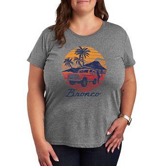 Plus Size Ford Bronco Sunset Vintage Graphic Tee