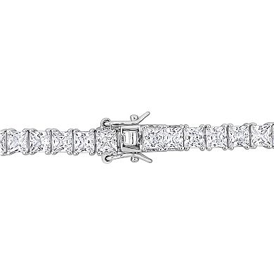 Men's Stella Grace Sterling Silver Lab-Created White Sapphire Tennis Bracelet