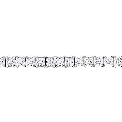 Men's Stella Grace Sterling Silver Lab-Created White Sapphire Tennis Bracelet
