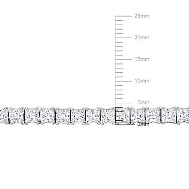 Men's Stella Grace Sterling Silver Lab-Created White Sapphire Tennis Bracelet