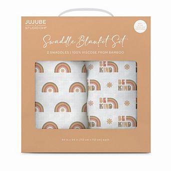 JuJuBe x Studio Oh! 2-Pack Swaddle Blanket Set