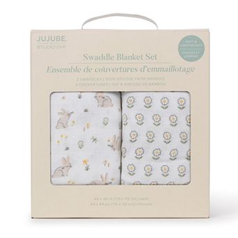 JuJuBe x Studio Oh! 2-Pack Swaddle Blanket Set
