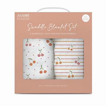 JuJuBe x Studio Oh! 2-Pack Swaddle Blanket Set