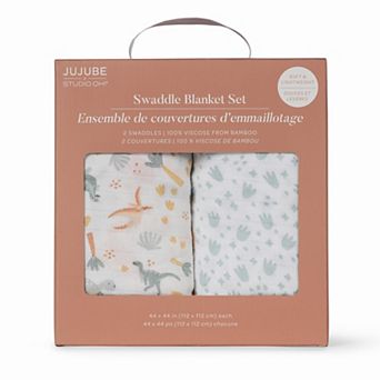 JuJuBe x Studio Oh! 2-Pack Swaddle Blanket Set