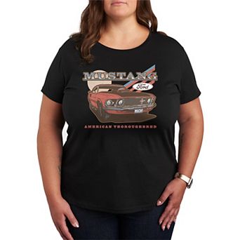 Plus Size Ford Mustang American Thoroughbred Graphic Tee